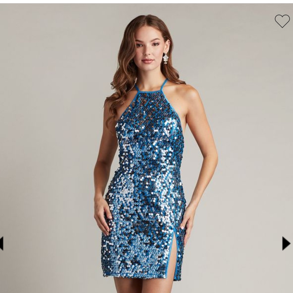 Tadashi Shoji Sequin Halter Mini Dress